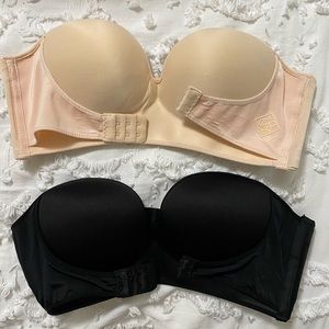 Bundle of 2 Jenny Bras — Black and Nude 32C